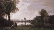 camille corot Seine Landscape near Chatou china oil painting reproduction